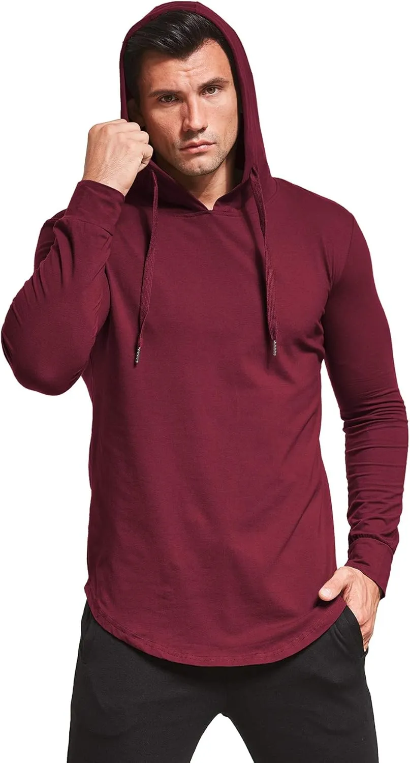 Aiyino Men's S-5X Long Sleeve Fashion Athletic Hoodies Sport Sweatshirt Hip Hop Pullover