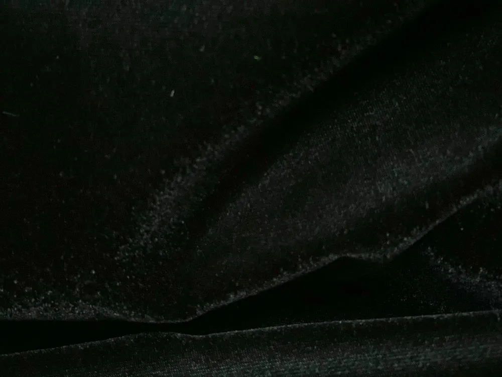 Black Plush Polyester Velvet