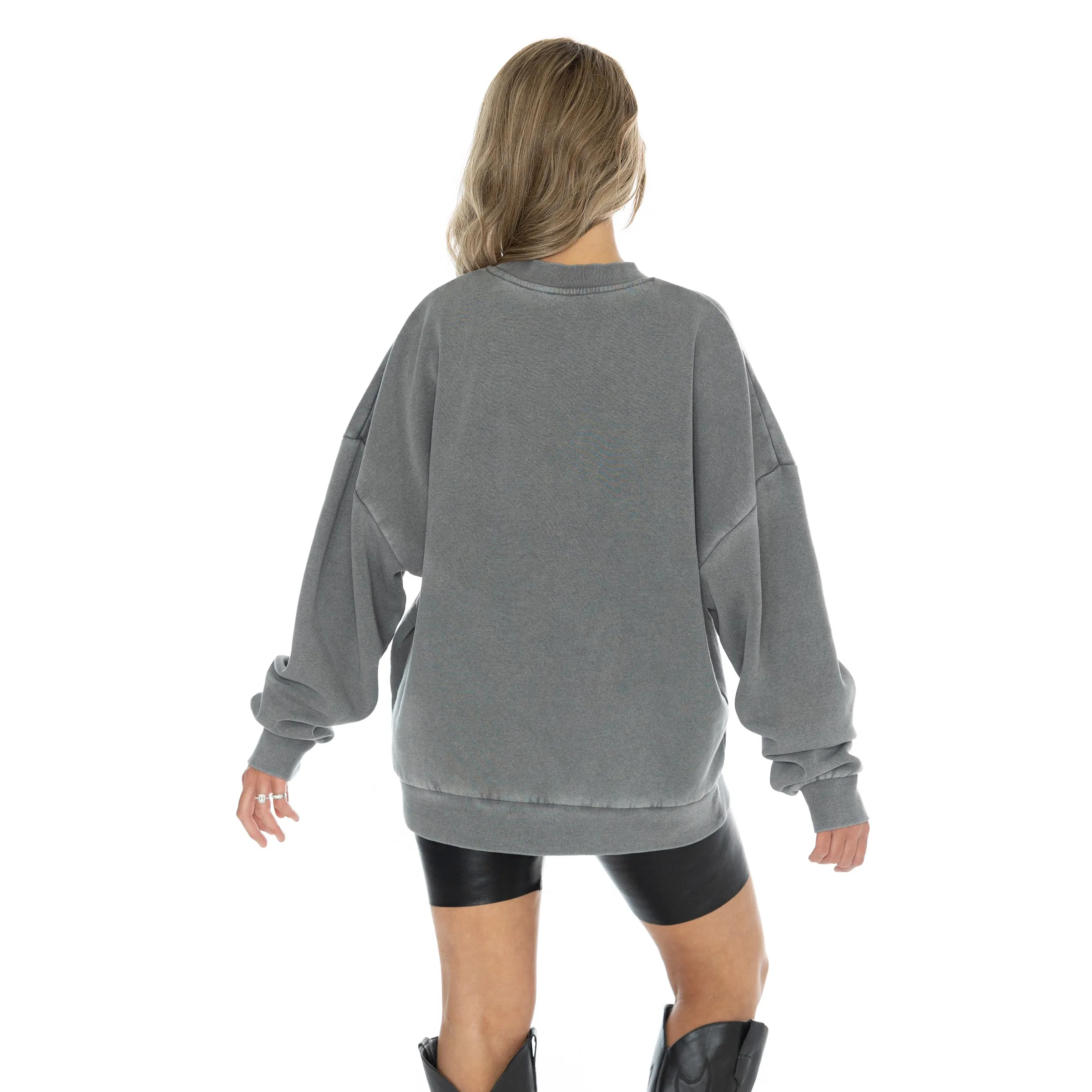 BUFFALO BILLS IN THE WILD VINTAGE WASH OVERSIZED CREWNECK FLEECE