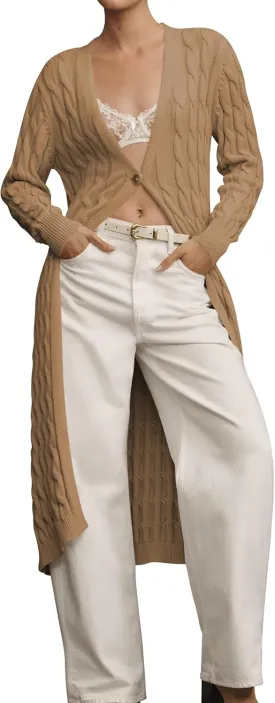 Cakulo Womens Long Cardigans Cable Knit Chunky Cardigan Sweaters Trendy Open Front Fall Sweater Coats 2025