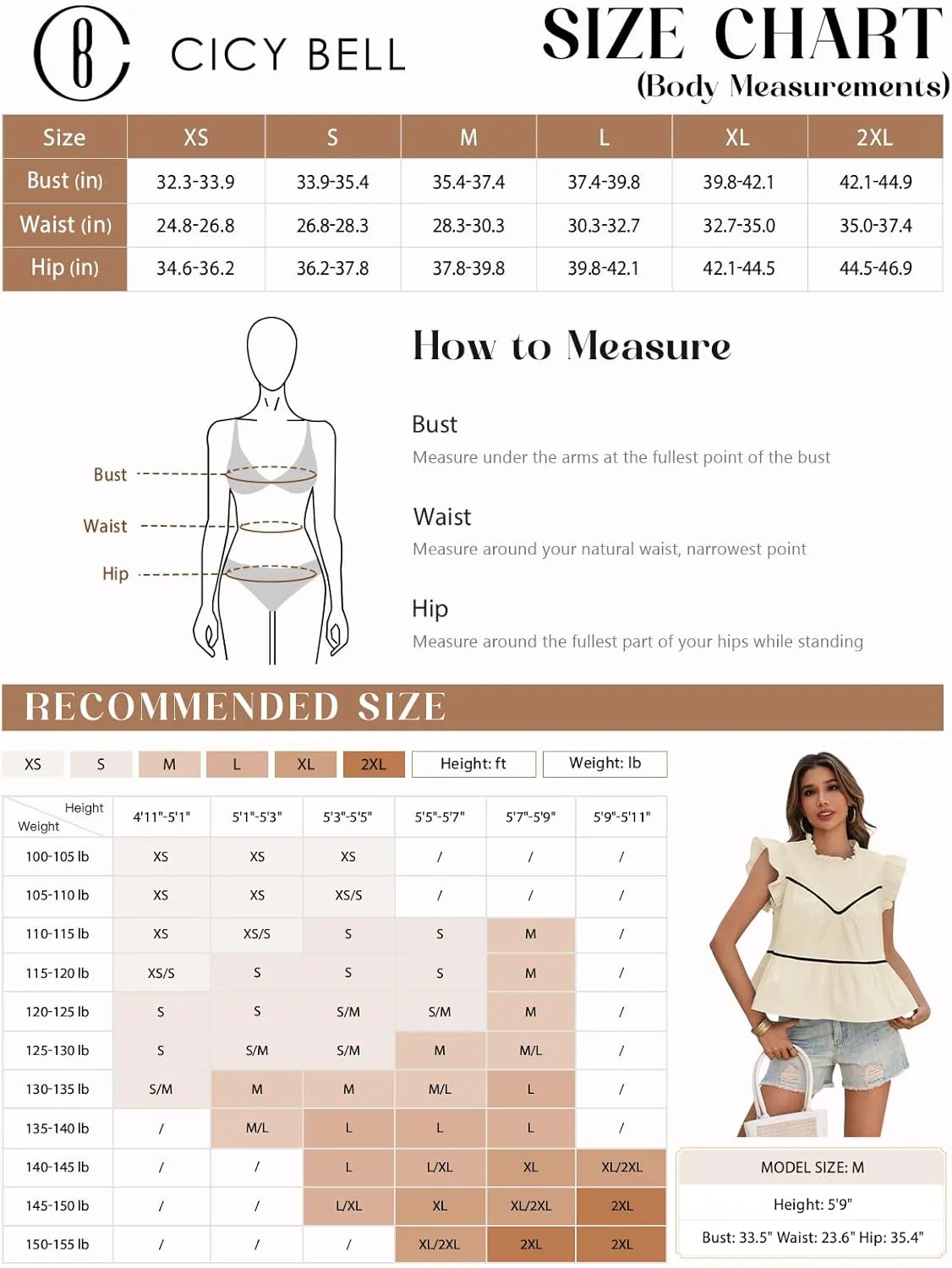 Cicy Bell Womens Ruffle Babydoll Tank Tops Summer Cotton Peplum Mock Neck Blouses Trendy Casual Pleated Bow Shirts