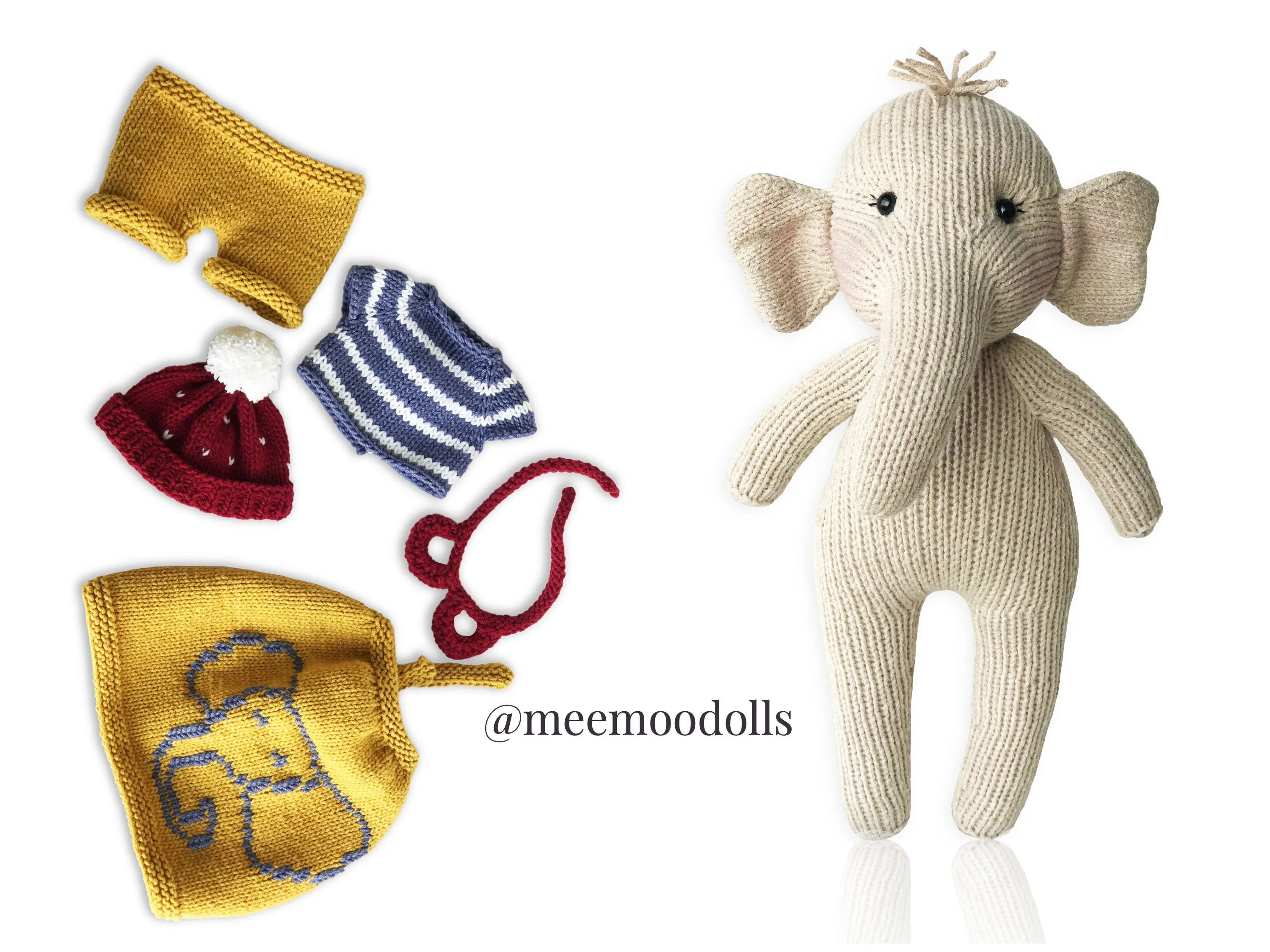 Fanny the Elephant Knitting Pattern