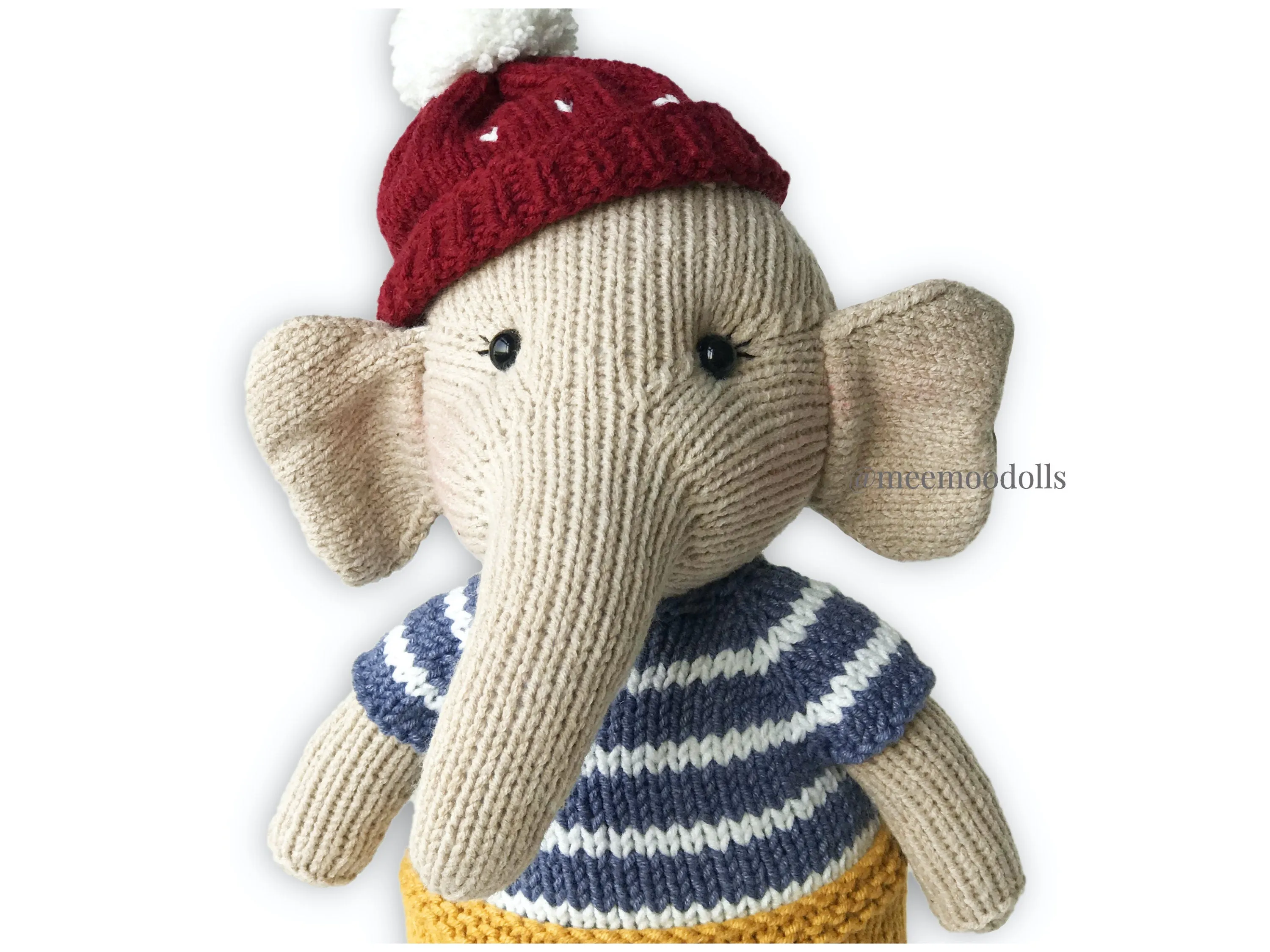 Fanny the Elephant Knitting Pattern