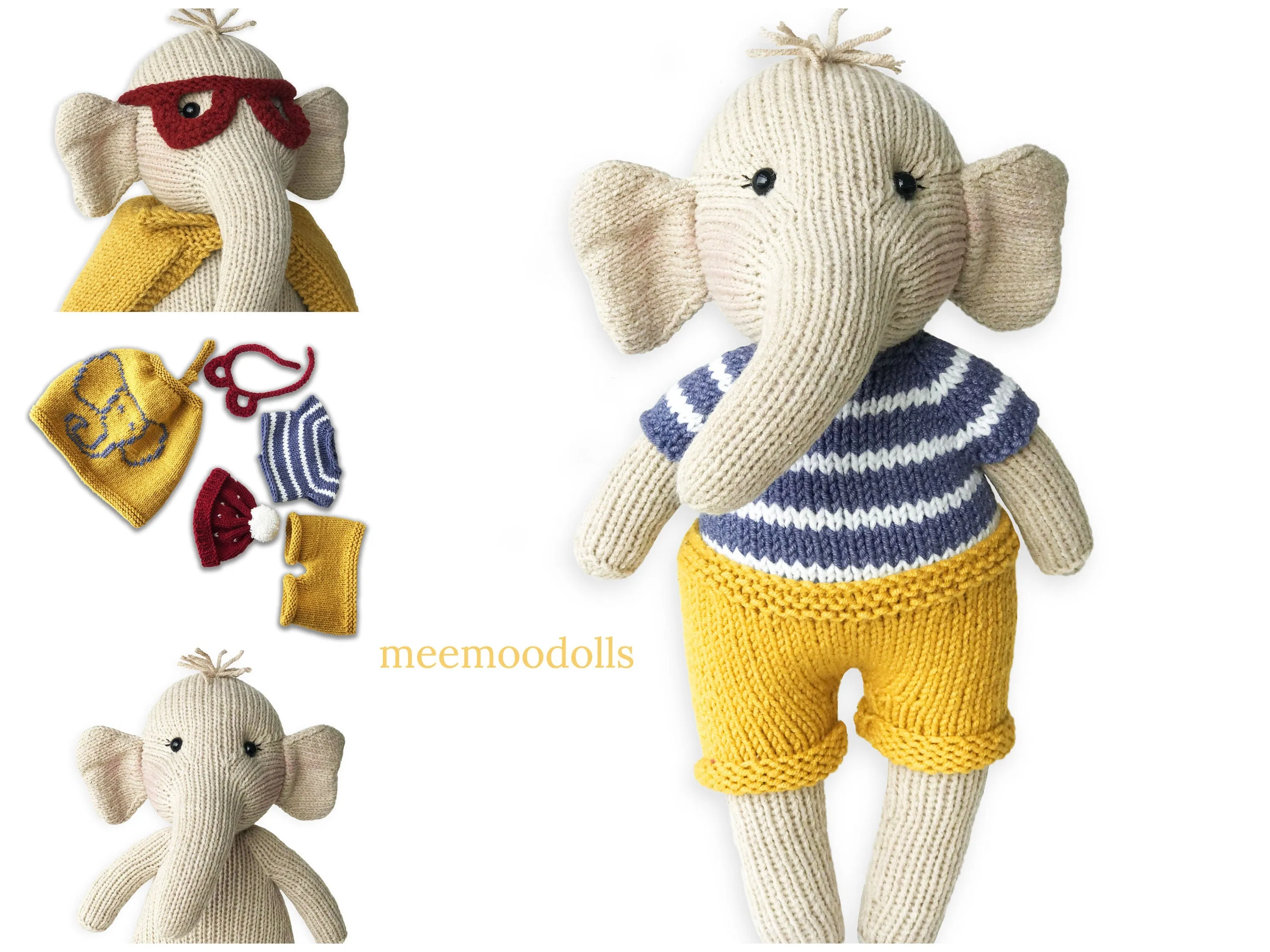 Fanny the Elephant Knitting Pattern
