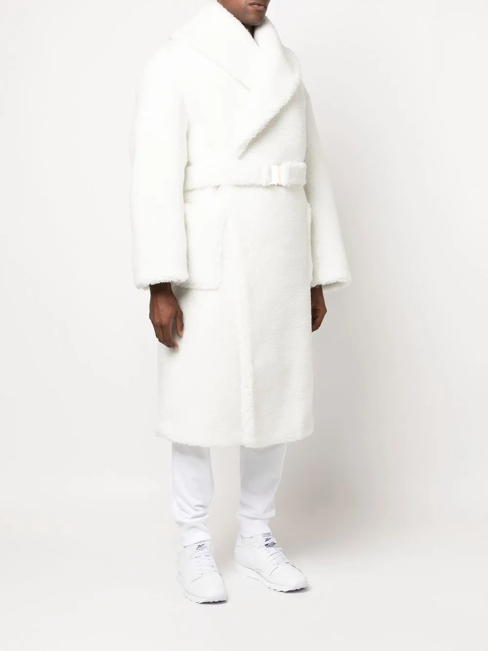 faux-shearling robe