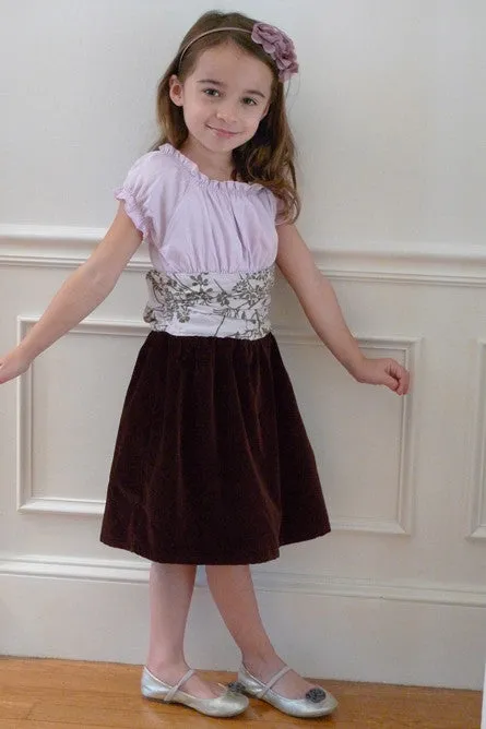 Hanali Baby and Girls Velvet Dress - more colors