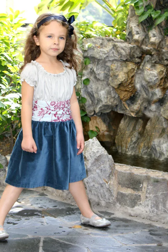 Hanali Baby and Girls Velvet Dress - more colors