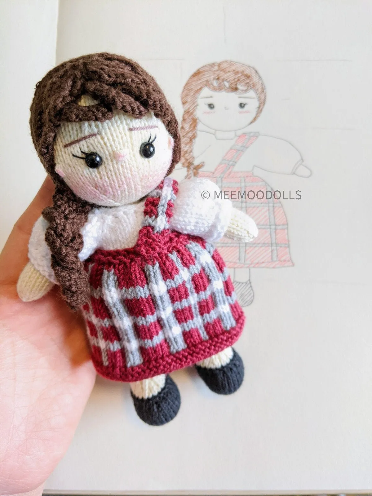 How to Knit Ava - A Scottish Girl. Knitting Amigurumi. Knitting Doll Pattern. Meemoodolls (Children of the World)