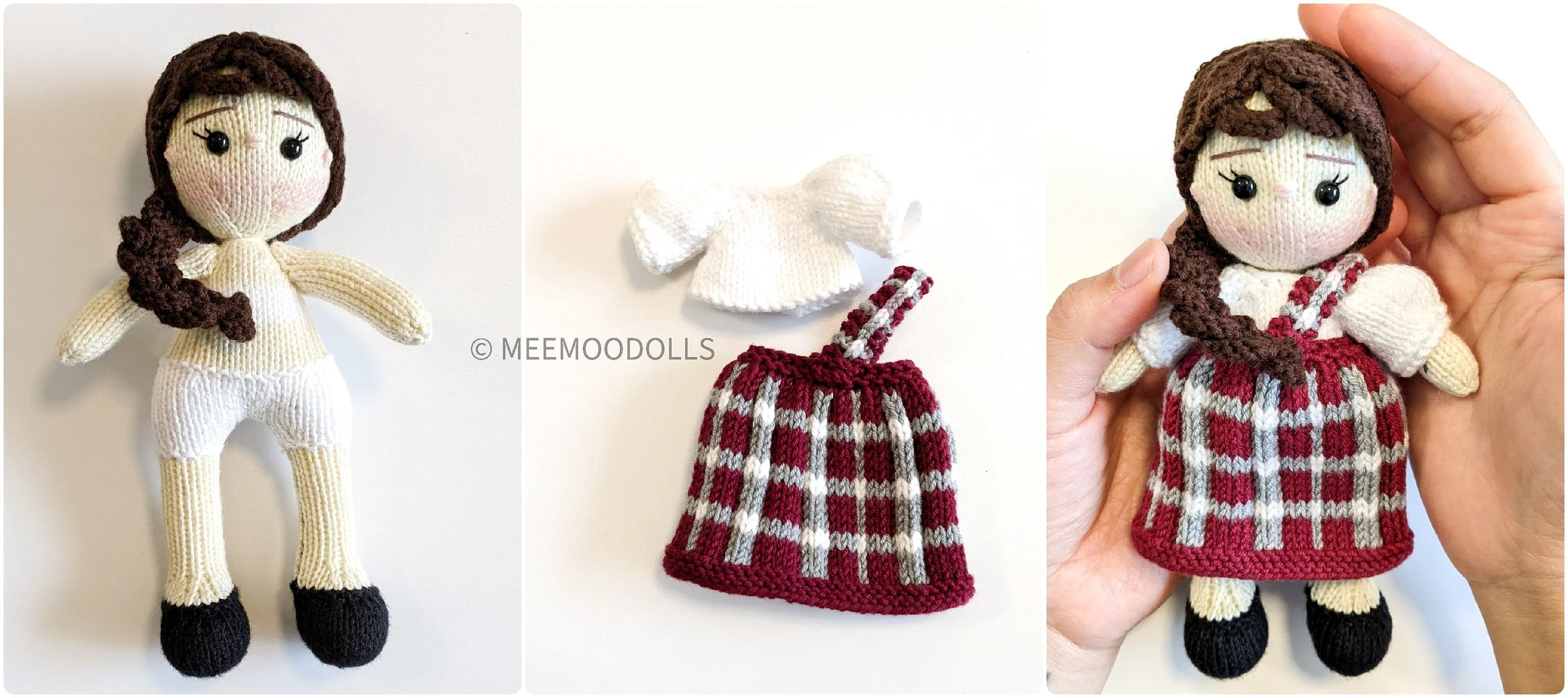 How to Knit Ava - A Scottish Girl. Knitting Amigurumi. Knitting Doll Pattern. Meemoodolls (Children of the World)