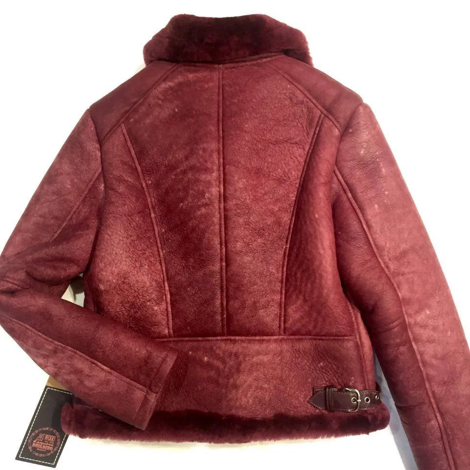 Jakewood Wine Biker Shearling