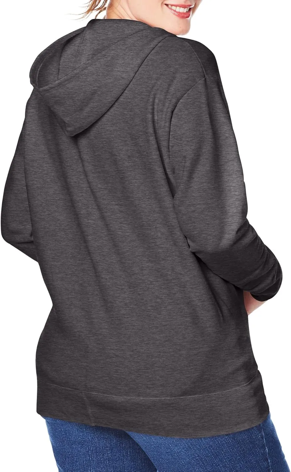 Just My Size Women's Ecosmart Fullzip Fleece Hoodie