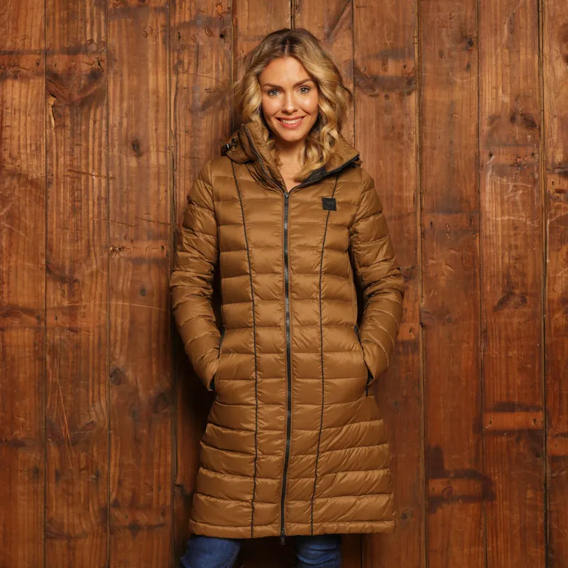 KIngsley Heath Hilton Longline Puffer - Olive