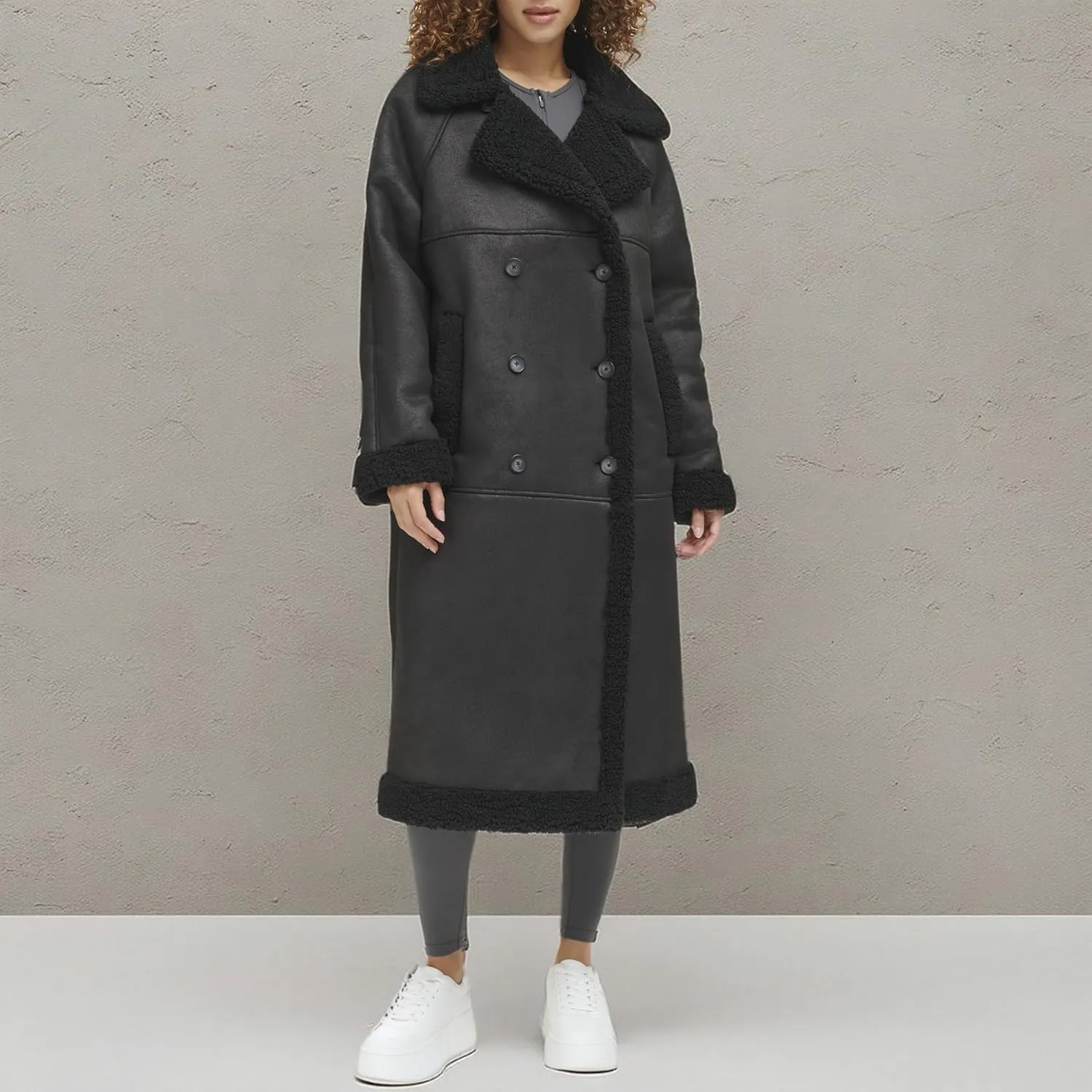 Levi's Women's Faux Shearling Long Coat