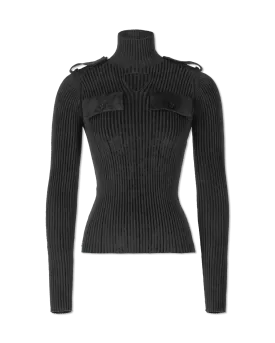 Lightweight Ribbed Turtleneck