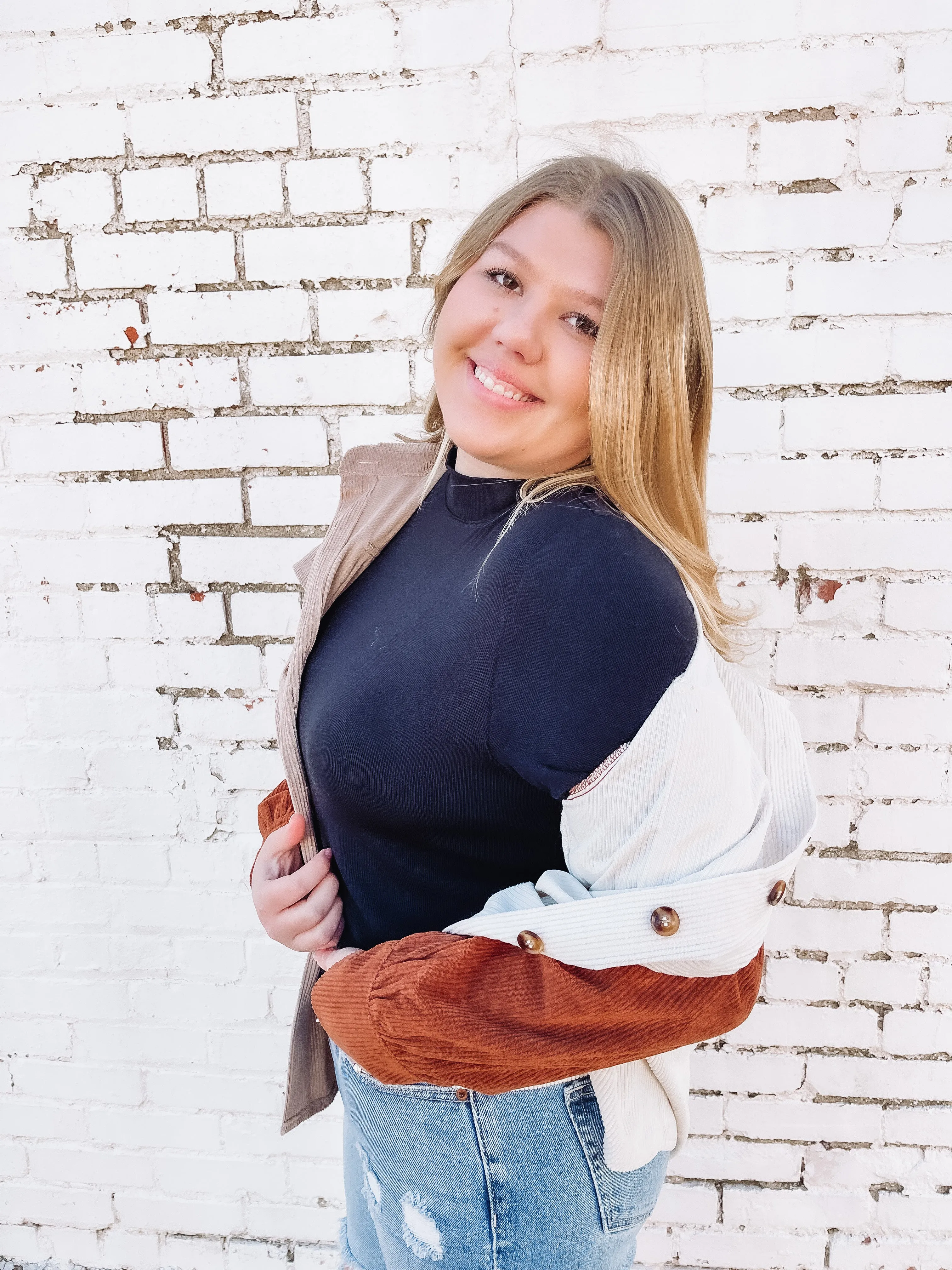 Livie Mock Neck Long Sleeve Top