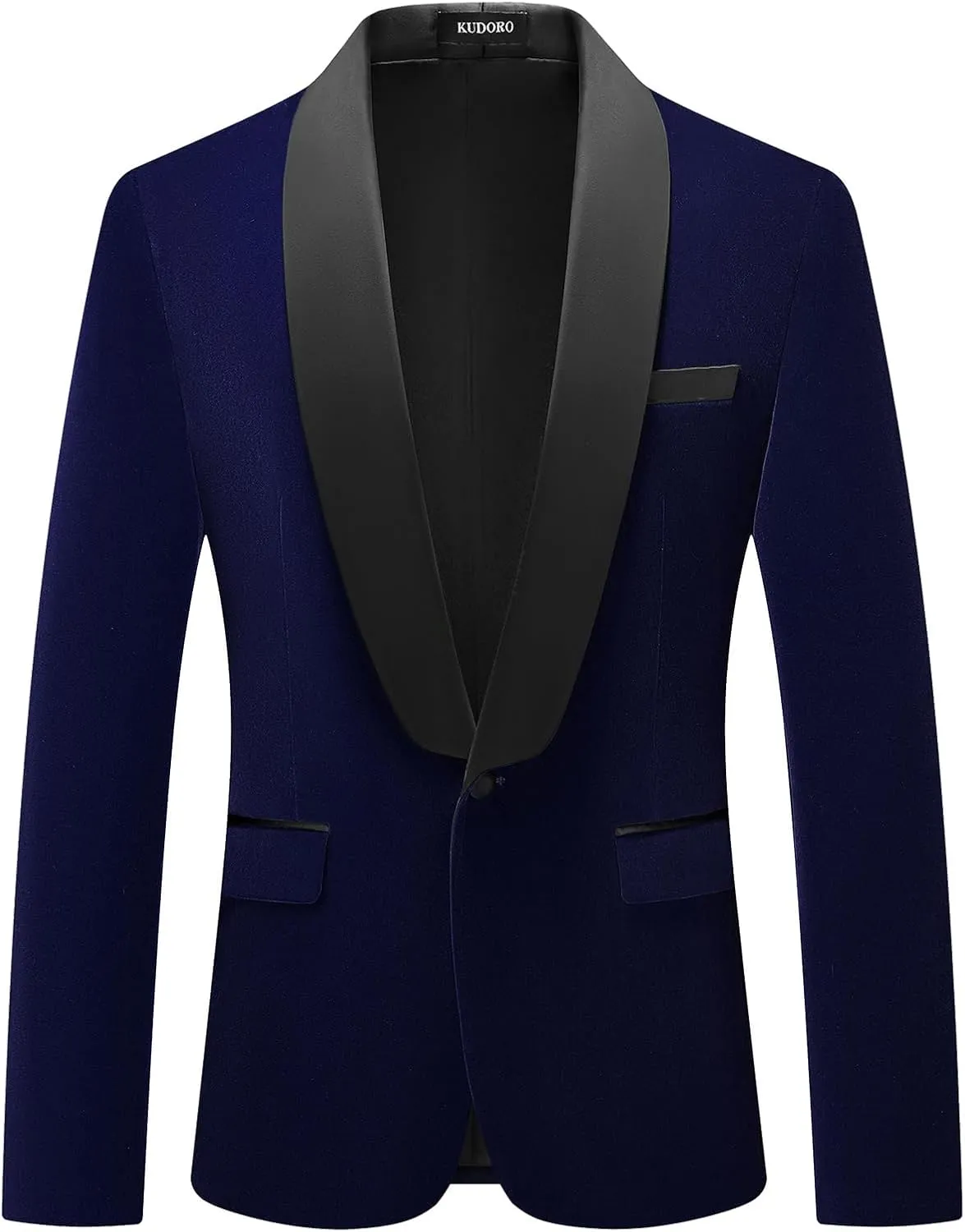 Mens Velvet Blazer Slim Fit Tuxedo Suits Jacket Shawl Collar Solid Jacket Wedding Dinner Prom One Button Blazer Jacket
