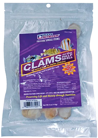 Ocean Nutrition Clams On The Half Shell