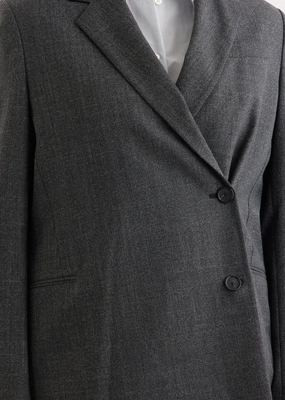 Off-Centre Wrap Blazer
