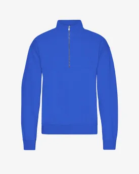 Organic Quarter Zip - Sapphire Blue