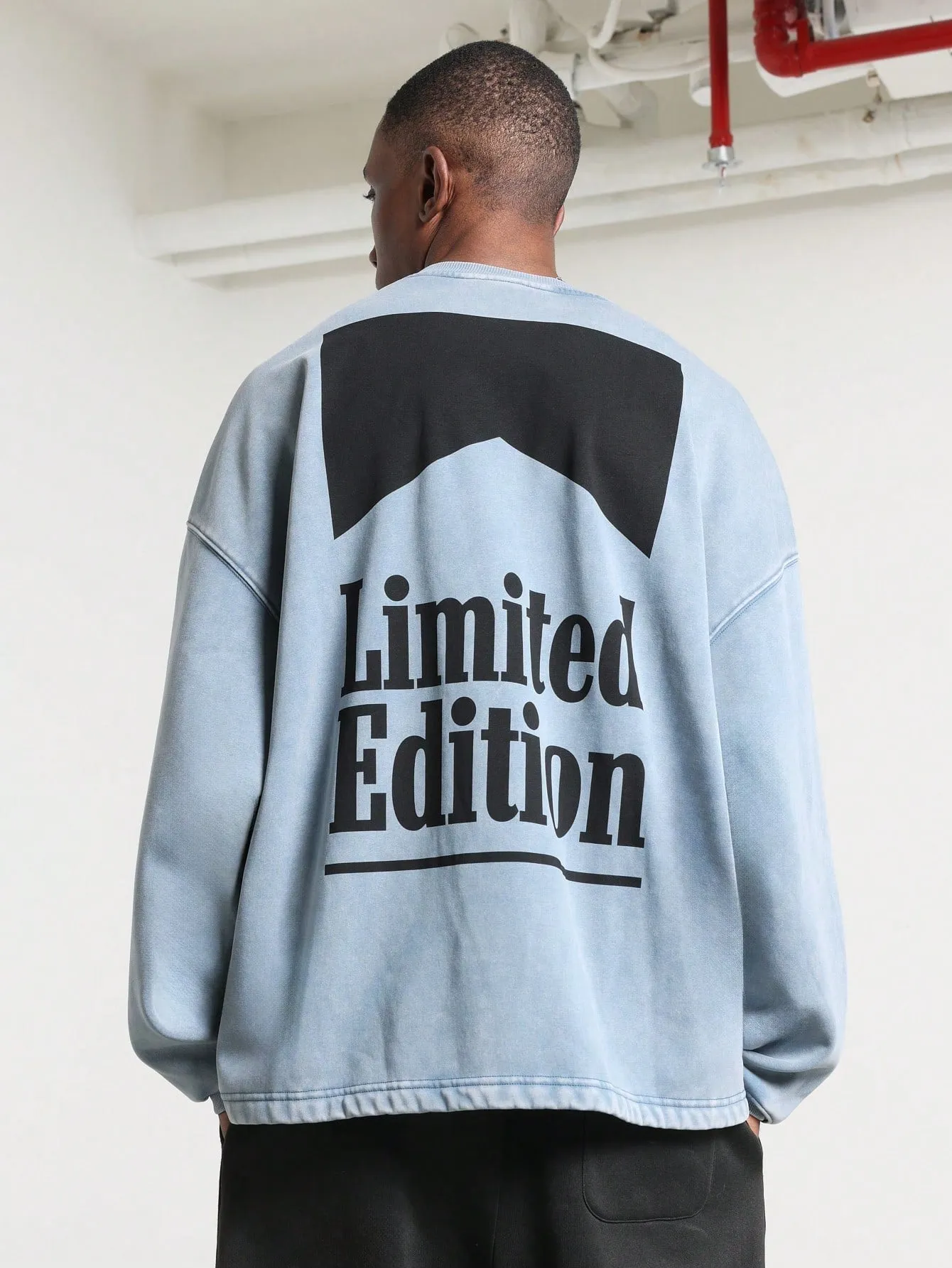 Oversized Sweatshirt With Limited Edition Graphic Print