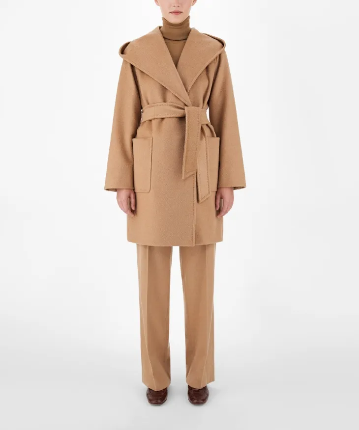 Rialto camel wool robe coat