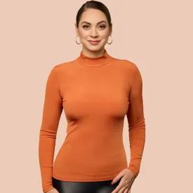 Rib Mock Neck Layering Top (Discontinued Style)- FINAL SALE