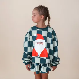 SANTA, I KNOW HIM!!| printed front & back | oversized drop shoulder pullover | KIDS