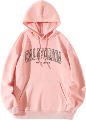 SOLY HUX Women's Cute Hoodies Graphic Preppy Sweatshirts for Teen Girls Long Sleeve Pullovers Fall Outfits with Pockets
