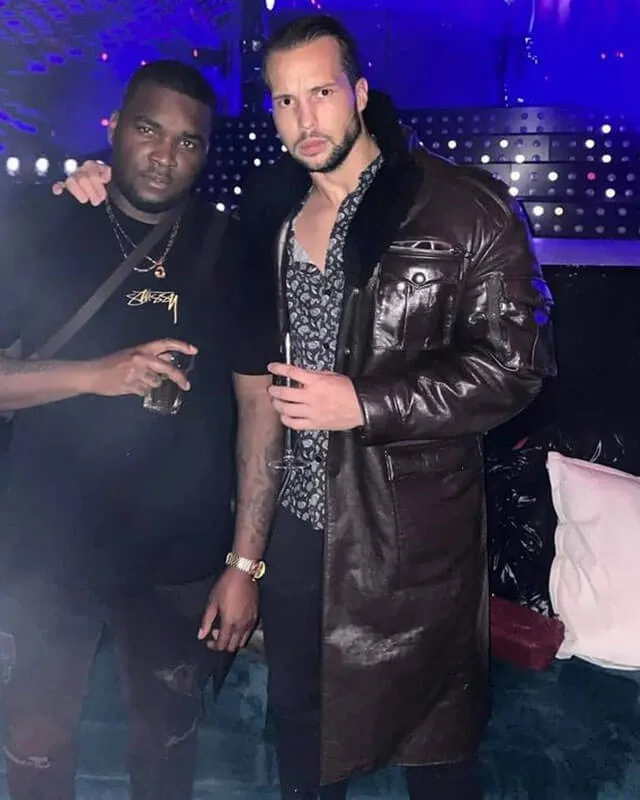 Tristan Tate Brown Shearling Leather Coat
