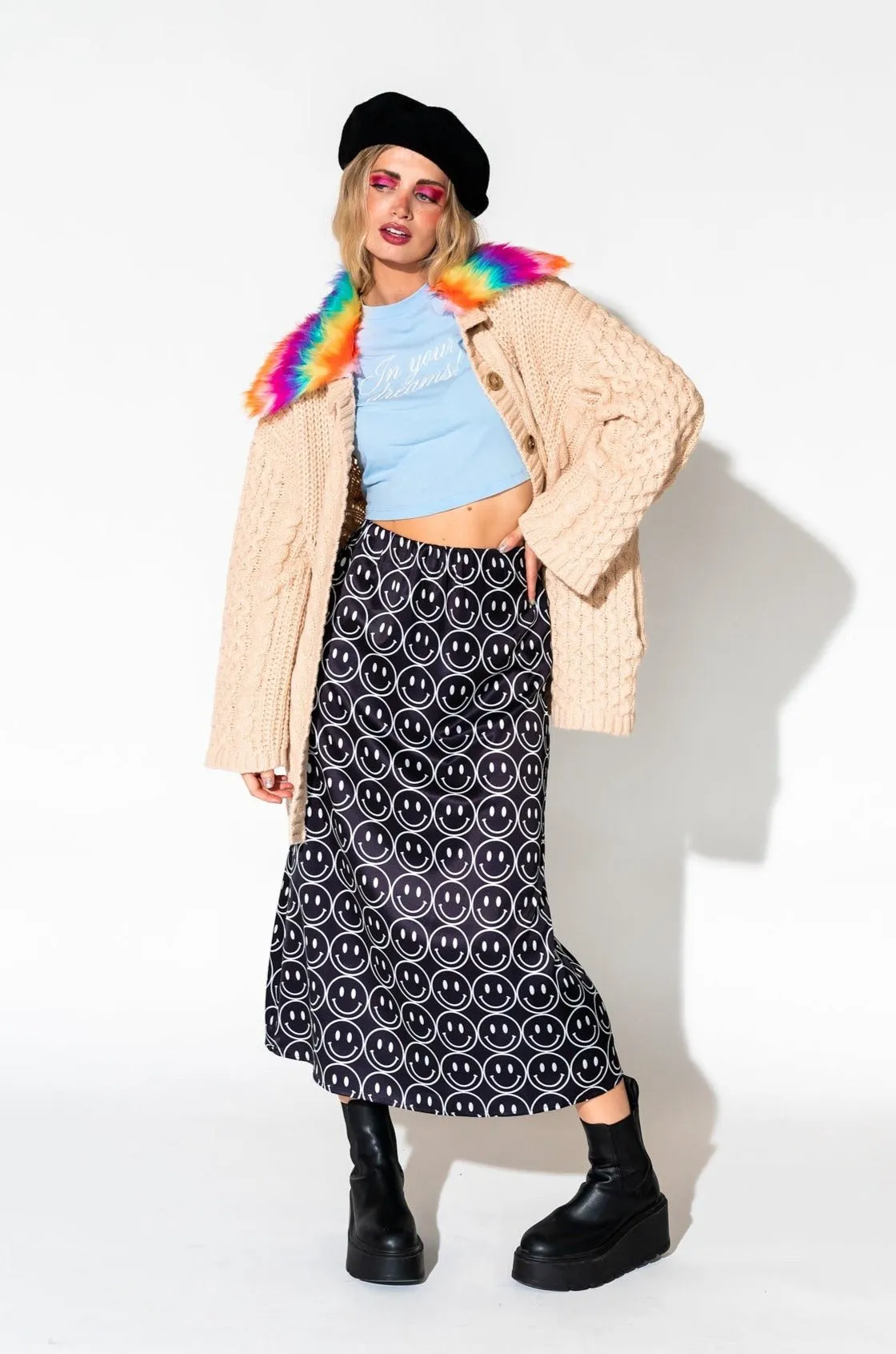 Unbothered Grandpa Cardigan in Beige