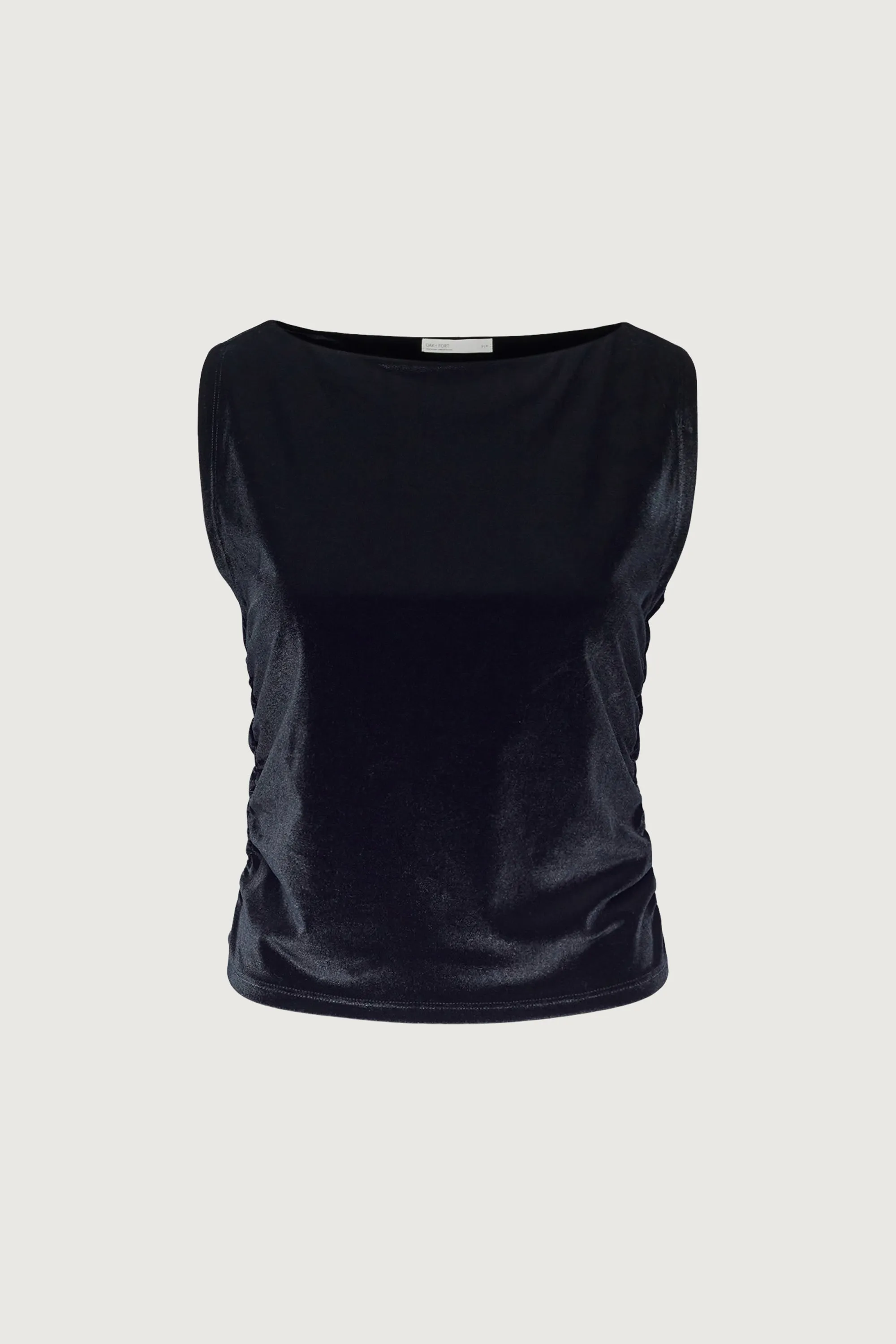 VELVET SLEEVELESS TANK TOP