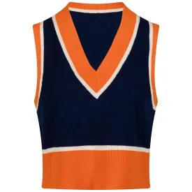Womens Barbados Knitted Vest Estate Blue - AW23