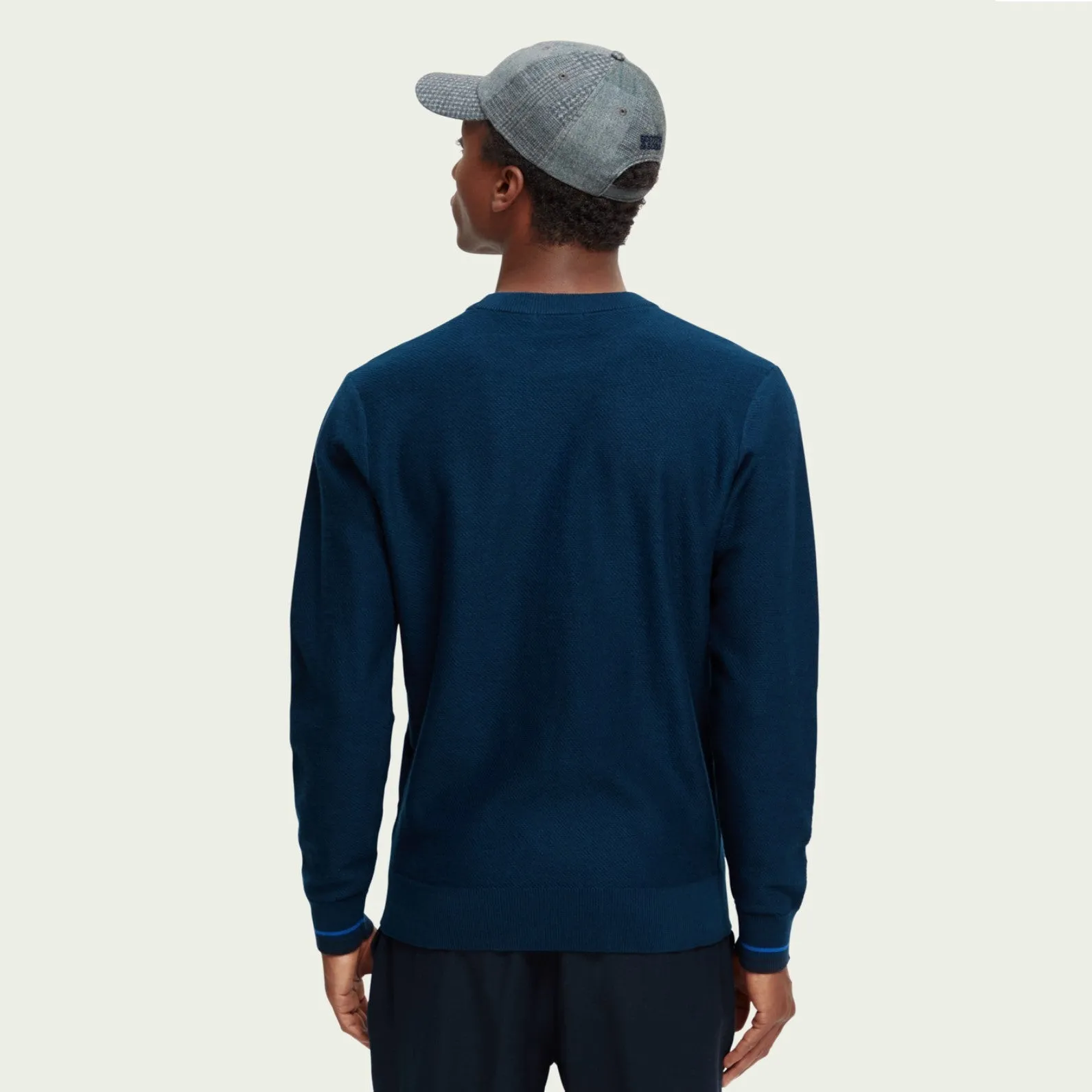 Wool Crewneck Pullover (Navy)