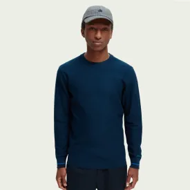 Wool Crewneck Pullover (Navy)