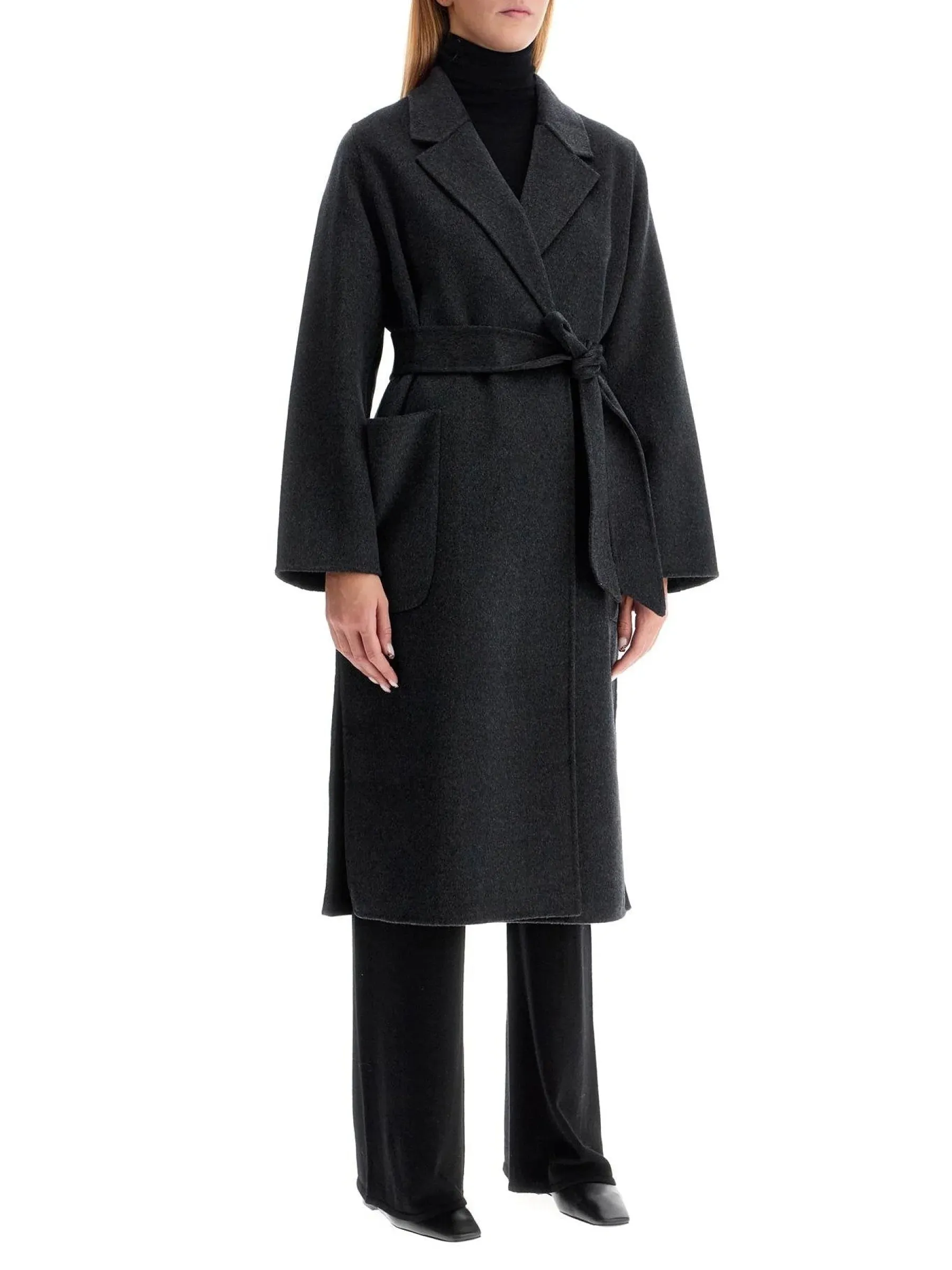 Wrap Coat Wool Outerwear